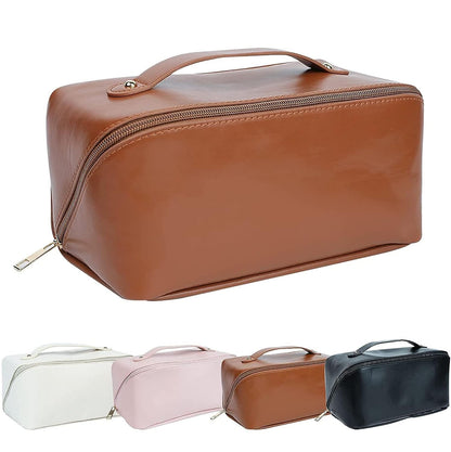 Women's Makeup/Cosmetic Travel Bag with Handle & Divider