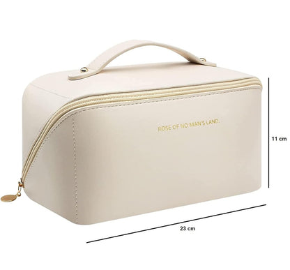 Women's Makeup/Cosmetic Travel Bag with Handle & Divider