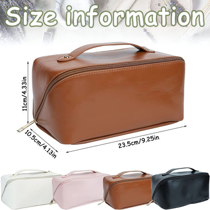 Women's Makeup/Cosmetic Travel Bag with Handle & Divider